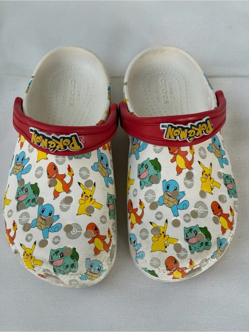 Crocs Kids Classic Pokemon Clog White/Multi Character Print Size C 12